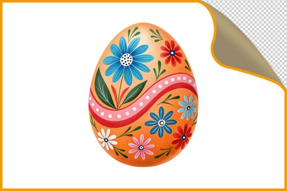 Download Decorated Floral Easter Egg PNG - Easter egg png Collection