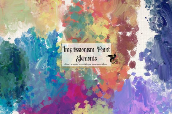 Download Impressionism Paint Elements Clipart - Impression Collection