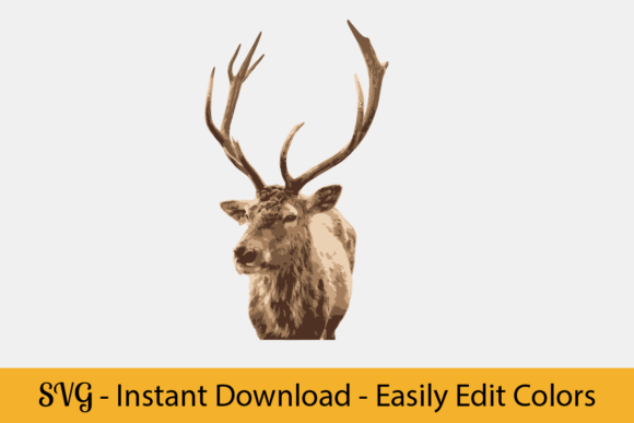 Download Deer Graphic, Deer Illustration SVG - Deer graphic Collection