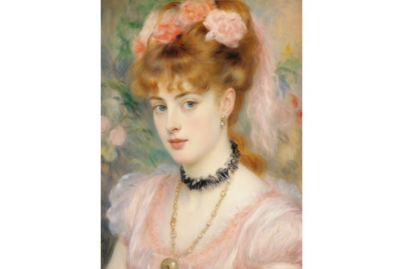 Download Impressionism Girl Portrait, Pink Pastel - Impression Collection